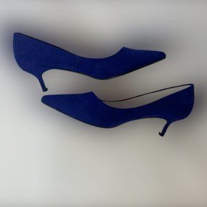 Athena Alexander Blue Suede Teague Pumps